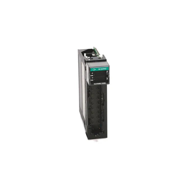 Allen-Bradley 1756-OV16E ControlLogix digital output module, 16 points, 24V DC sourcing, enhanced diagnostics, industrial automation reliability.