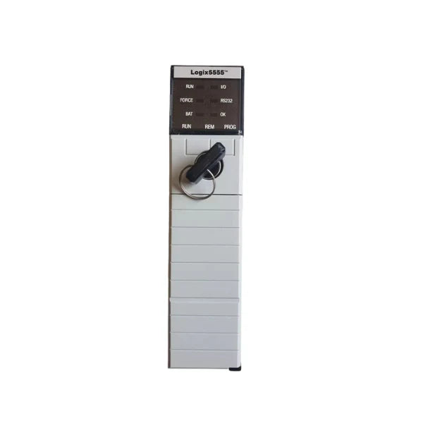 Allen-Bradley 1756-L55 ControlLogix processor, 1MB memory, modular PLC CPU, RSLogix 5000 support