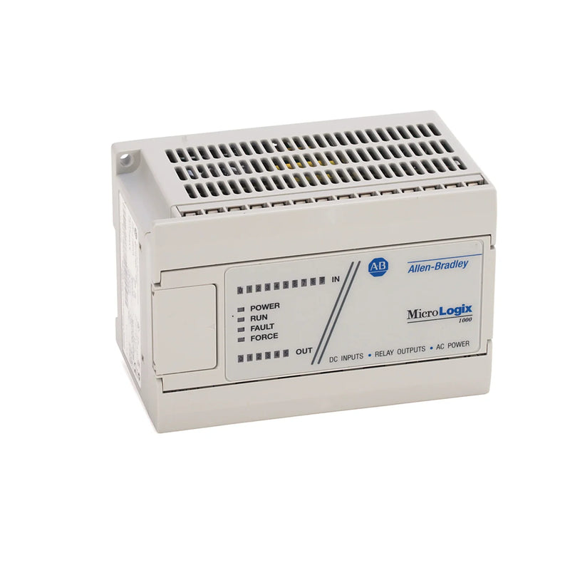 Allen-Bradley 1761-L16BBB MicroLogix 1000 PLC, 11 inputs, 5 relay outputs, 24V DC, RS-232, Series B