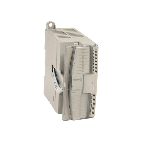 8-point input module, 120V AC sinking inputs, DIN rail mount, for MicroLogix 1200 PLCs, with LED indicators.