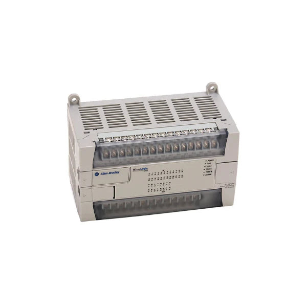 1762-L40BXB MicroLogix 1200 controller, 24V DC inputs and 16 relay outputs for compact industrial automation systems.
