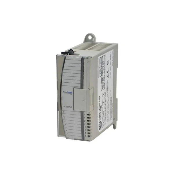Allen-Bradley 1762-OB8 digital output module, 8-point, 24V DC sourcing, for MicroLogix controllers.