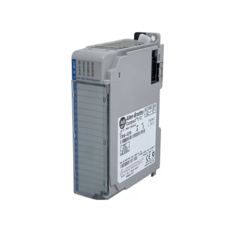 Allen-Bradley 1769-IQ16 digital input module, 16-channel, 24V DC sink/source, Compact I/O for CompactLogix and MicroLogix 1500 systems.