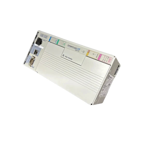 Allen-Bradley 1769-L23E-QBFC1B CompactLogix processor, embedded I/O, Ethernet/IP communication, compact industrial automation controller.