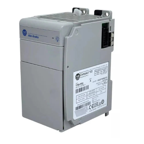 Allen-Bradley 1769-PB2 CompactLogix power supply, 24V DC input, 2A @ 5V DC, 0.8A @ 24V DC output, open-style, DIN rail or panel mount.