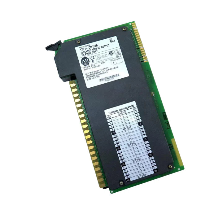 Allen-Bradley 1771-OD16 digital output module, 16-point, 10–60V DC, isolated sourcing, for PLC-5 systems