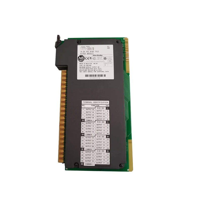 Allen-Bradley 1771-OBN digital output module, 8-point, 10–60V DC sourcing, for PLC-5, fits 1771 chassis