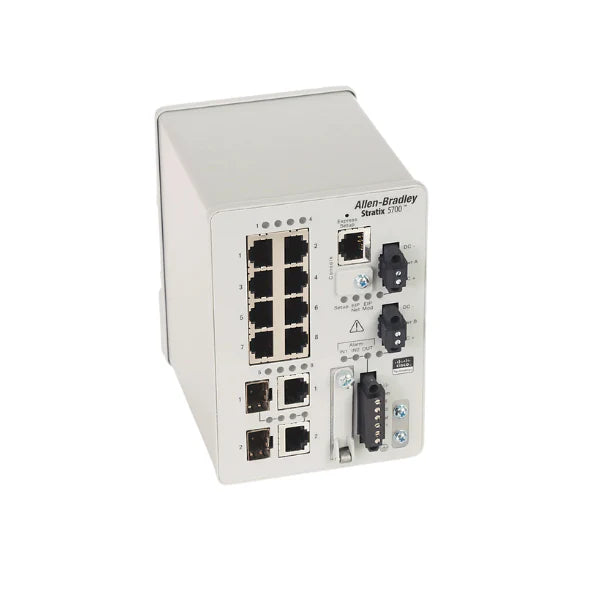 managed Ethernet switch, 10-port Gigabit, Stratix 5700 series, Layer 2 industrial network switch.