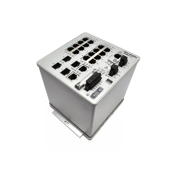 Stratix 5700 managed Ethernet switch with 20 ports, full software, NAT, and DLR support.
