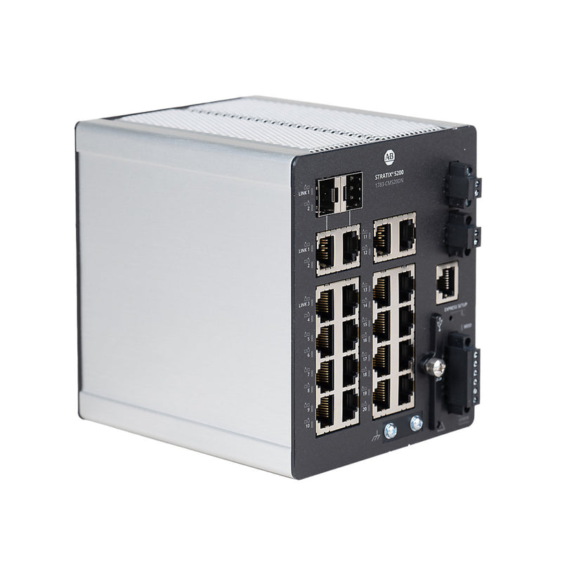 Allen-Bradley 1783-CMS20DN Stratix 20-port managed Ethernet switch for industrial automation networks