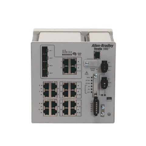 Allen-Bradley 1783-HMS16TG4CGR Stratix 5800 Layer 3 managed switch, 16 copper + 4 combo ports, DIN/rack mount