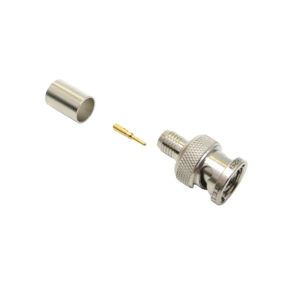coaxial connector, BNC plug, RG-6 quad-shield cable, ControlNet network, panel mount, IP20 rated.