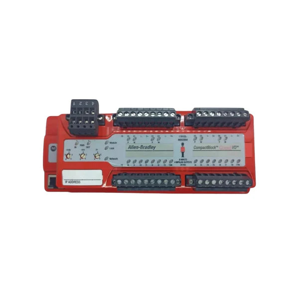 ArmorBlock Guard I/O, 8 safety inputs, 4 outputs, IP67, CIP Safety, M12 connectors.