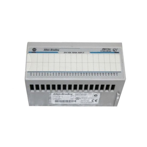 Allen-Bradley 1794-IB32 FLEX I/O 32-point digital sinking input module, 24V DC, DIN-rail mount, IP20 open-style.