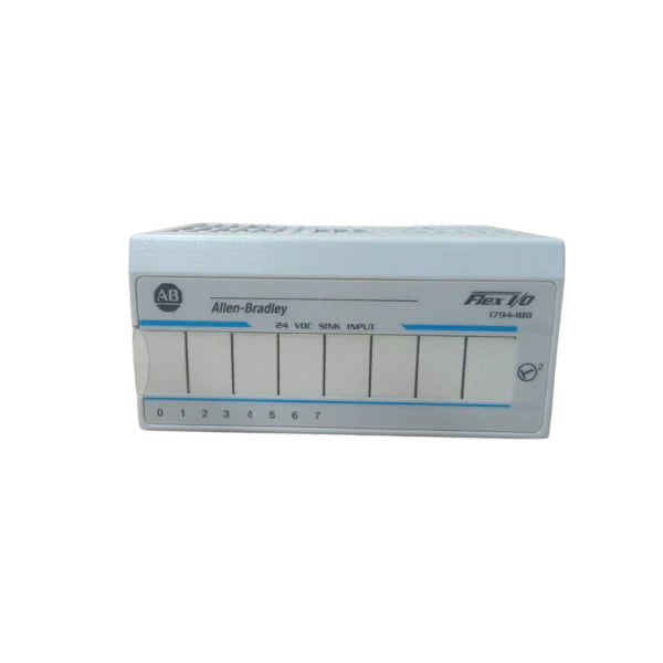 Allen-Bradley 1794-IB8 digital input module, 8-channel, 24V DC sinking, FLEX I/O series.