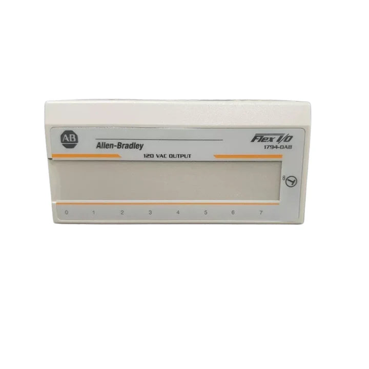 Allen-Bradley 1794-OA8 FLEX I/O digital output module, 8 AC channels, 85–264V AC, sourcing type