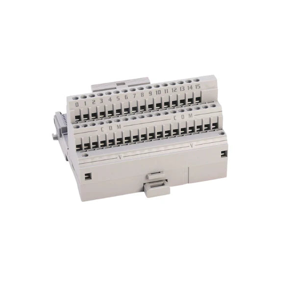 1794-TB3TS FLEX I/O terminal base, spring clamp, 16 I/O, with integrated CJC terminals for temperature modules.