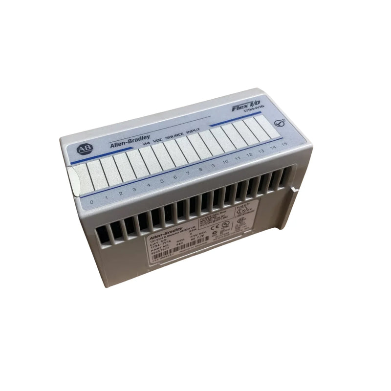 Allen-Bradley 1794-IV16 FLEX I/O module, 16-point digital input, 24V DC sink, DIN rail mount