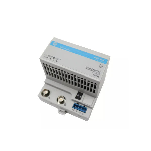 1797-ACNR15 ControlNet adapter for FLEX Ex I/O, supports redundant media, certified for Zone 1 and Class I Div. 1 hazardous environments.