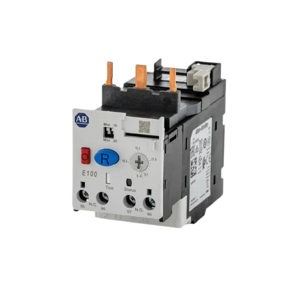 advanced electronic overload relay, 5.4–27 A range, trip class 10–30, manual/auto reset, phase loss protection.