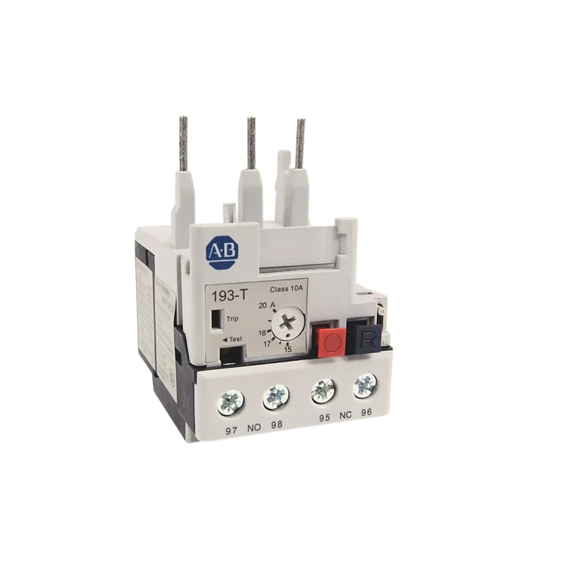 Allen-Bradley 193-T1AC16 overload relay, 1.0–1.6A, Class 10, manual/auto reset, DIN rail mount, for 100-C contactors