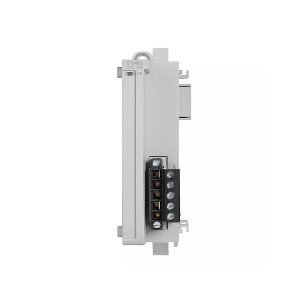 2085-EP24VDC expansion power supply, 24V DC input, for Micro850 and Micro870, DIN rail mount, powers additional I/O modules.