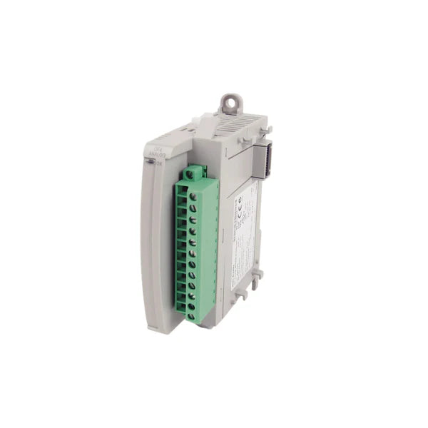 2085-OF4 analog output module, 4-channel, 0–10V or 4–20mA, DIN rail, for Micro850 and Micro870 controllers.