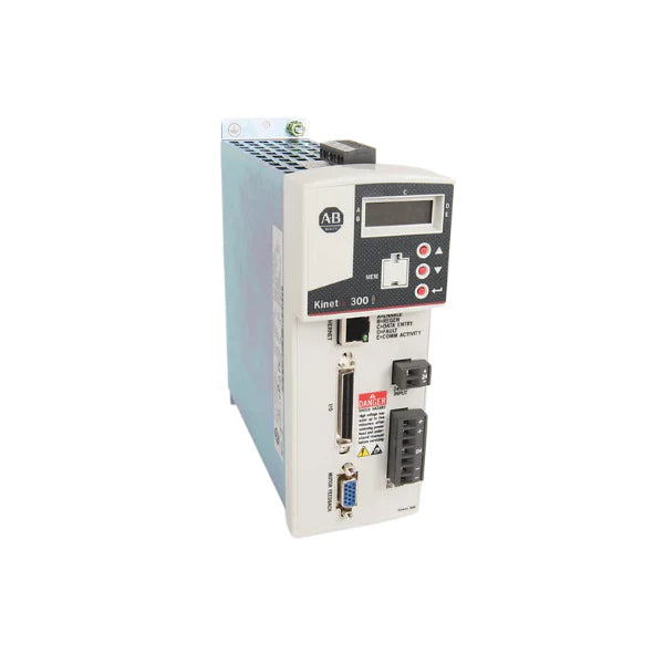 Kinetix 350 servo drive, 240V AC, 3.3A, EtherNet/IP, Safe Torque-Off, single-axis, for CompactLogix motion control.