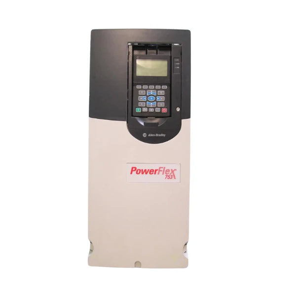 Allen-Bradley 20F11NC037JA0NNNNN PowerFlex 753 AC drive, 18.5 kW ND, 400V, Frame 3, 37A, DB transistor, filtered, open type, no HIM, air cooled.