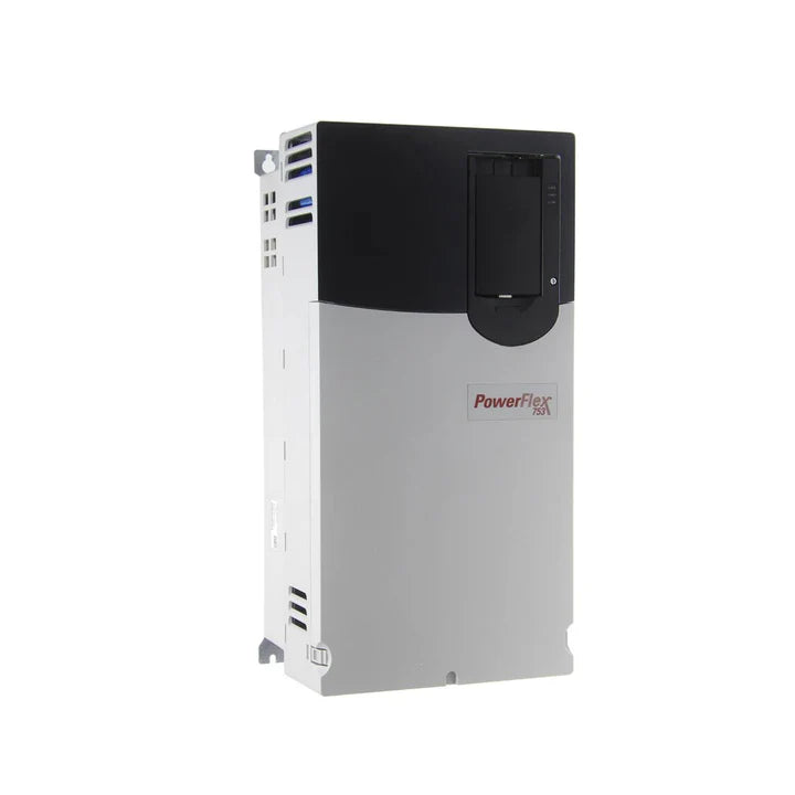 PowerFlex 753 AC drive, 480V 3-phase, 65A, 50HP ND, embedded I/O, Frame 4, filtered, open type.
