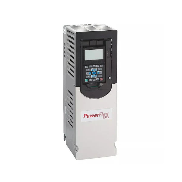 PowerFlex 755 AC drive, 480V, 22A, 15HP ND, EtherNet/IP, Frame 2, DB transistor, EMC filter, no HIM.