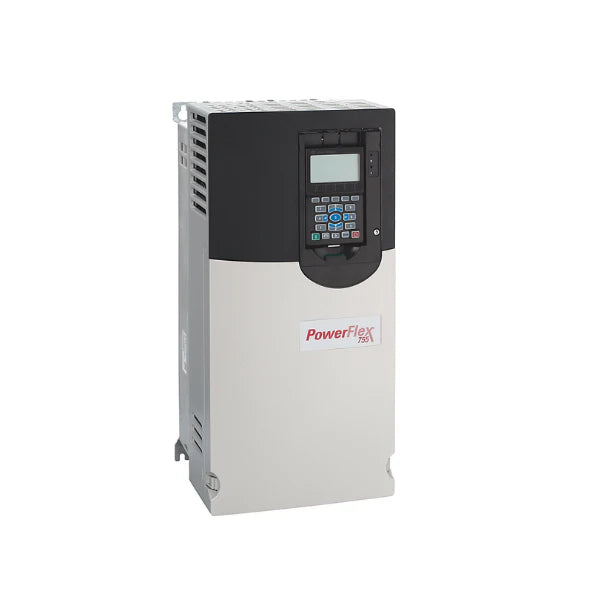 Allen-Bradley 20G11ND096JA0NNNNN PowerFlex 755 AC drive, 480V, 75 HP ND, air-cooled, Frame 5, open type, filtered, dynamic braking support.