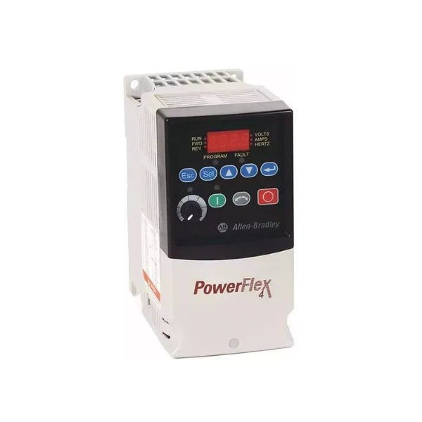 Allen-Bradley 22A-A2P3N104 PowerFlex 4 AC drive, 0.5 HP, 240V, single-phase, LED keypad, RS485, IP20 open frame