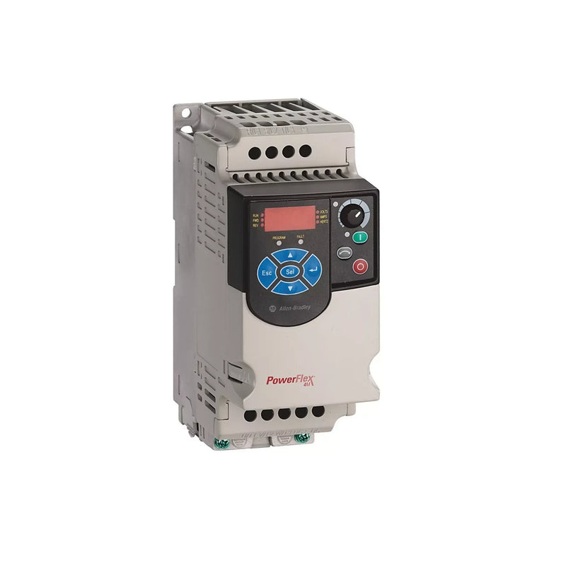 Allen-Bradley 22F-A2P5N103 PowerFlex 4M AC drive, 0.5 HP, 240V single phase, Frame A, LED keypad, IP20