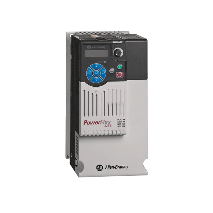 Allen-Bradley 25A-D024N114 PowerFlex 523 drive, 15 HP, 480V 3PH, 24A, Frame D, IP20, with EMC filter and brake IGBT