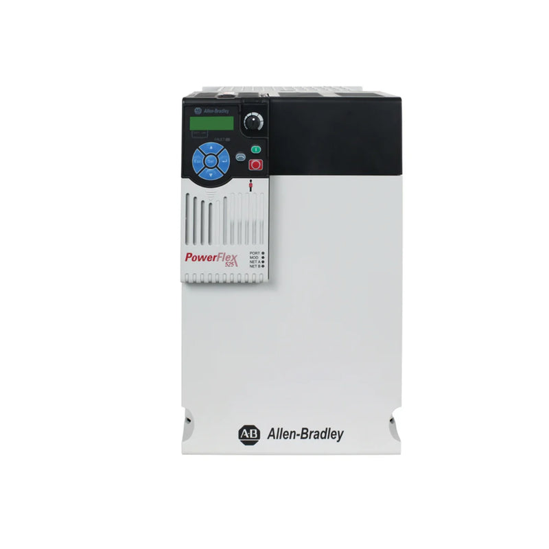 Allen-Bradley 25B-D030N114 PowerFlex 525 AC Drive, 480V AC, 3-phase, 20 HP, 15 kW Normal Duty, Frame D, IP20 NEMA/Open Type, with Filter.