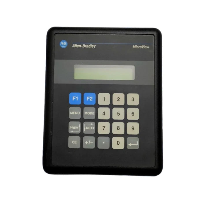 Allen-Bradley 2707-MVP232 MicroView HMI, 2x16 LCD, RS-232 port, 11–25V DC, for MicroLogix, panel mount