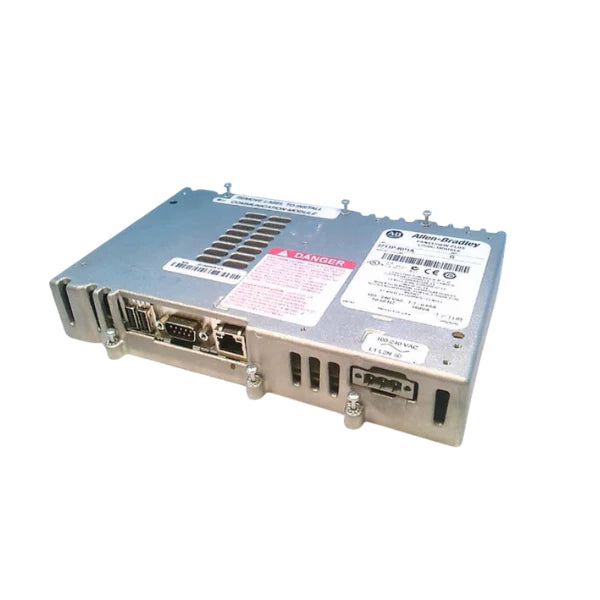 PanelView Plus logic module, 64 MB flash/RAM, AC power input, compatible with 700–1500 terminals.
