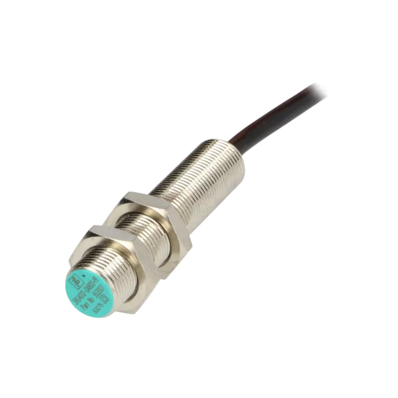 Pepperl+Fuchs 3RG4012‑0AB00 M12 flush inductive proximity sensor, 2 mm PNP NO, IP67