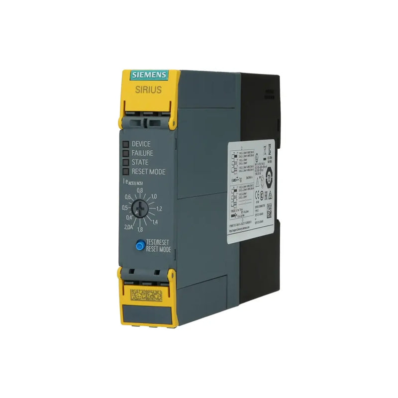Siemens 3RM1302-1AA04 SIRIUS 3RM1 fail-safe reversing motor starter, 0.09–0.75 kW, 0.4–2 A, 500 V AC, 24 V DC control, hybrid switching.