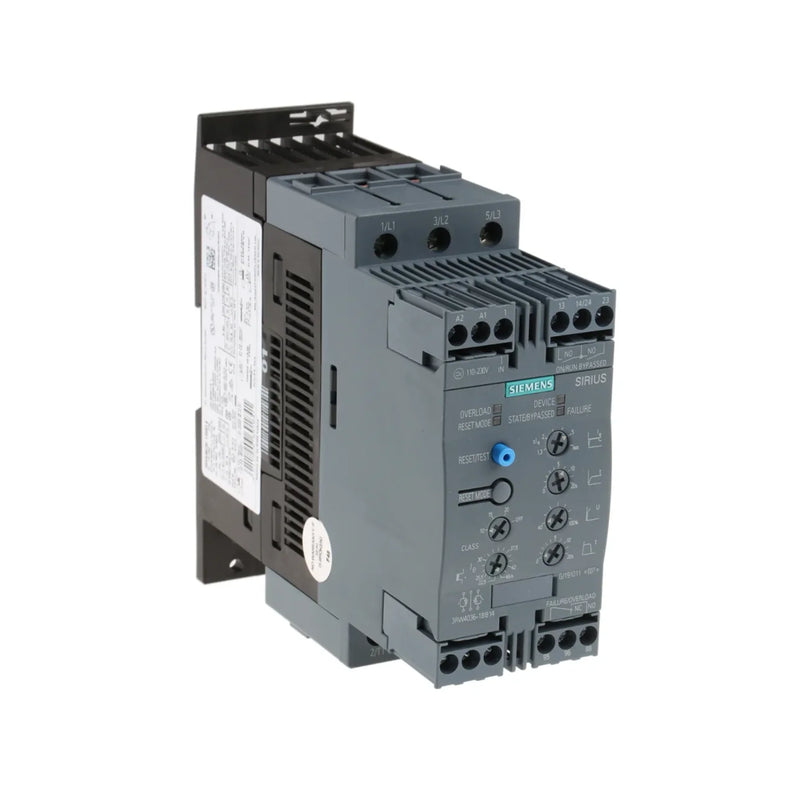 Siemens 3RW4036-1BB14 | Arrancador suave SIRIUS S2, 45 A, 22 kW,