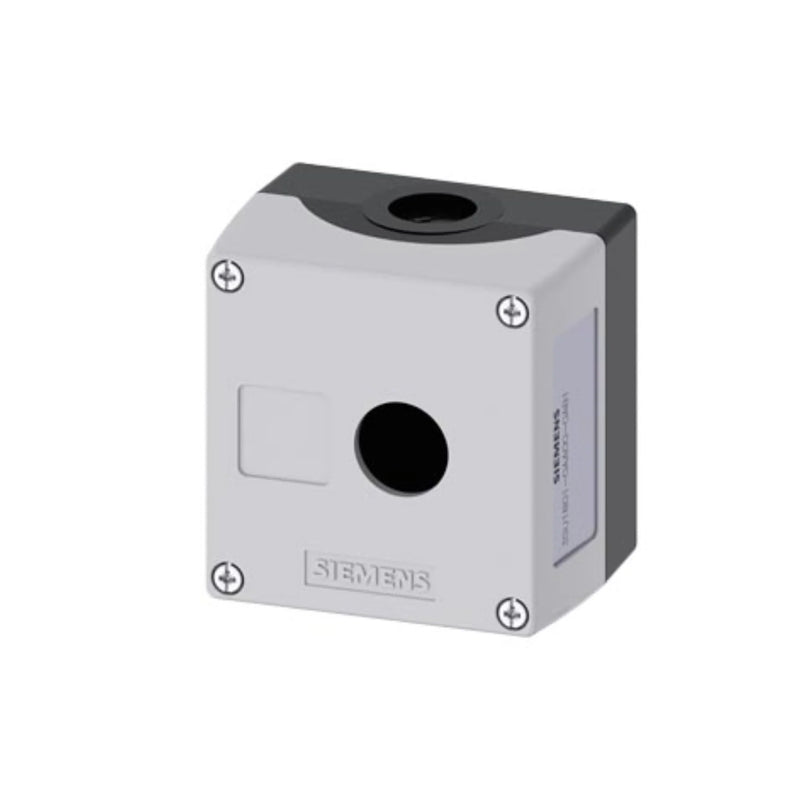 Siemens 3SU1801-0AA00-0AB1 SIRIUS ACT contact module, 1 NO contact, spring terminal, snap-on mounting for 22mm industrial control devices.