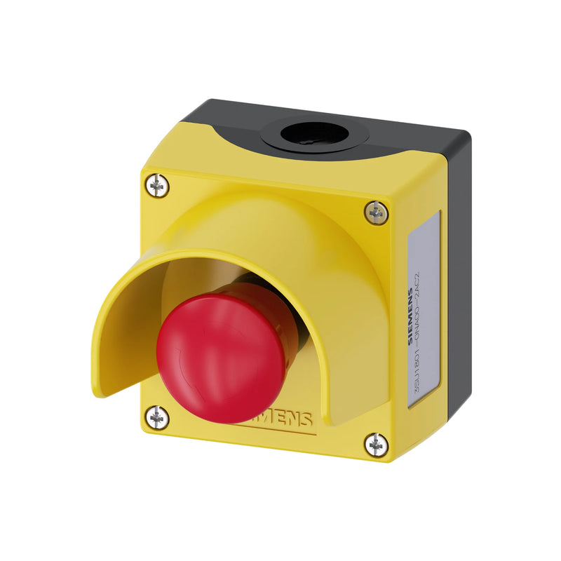 Siemens 3SU1801-0NA00-2AC2 SIRIUS ACT contact module, 1 NC, push-in terminal, snap-on design for industrial 22mm operator devices.