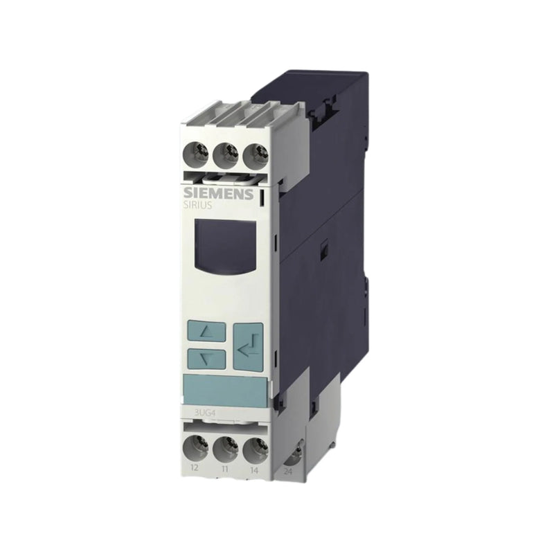 Siemens 3UG4622-1AW30 phase monitoring relay, 3-phase, 160–690V AC, detects phase sequence, failure, and asymmetry, SPDT contact, DIN rail, SIRIUS series.