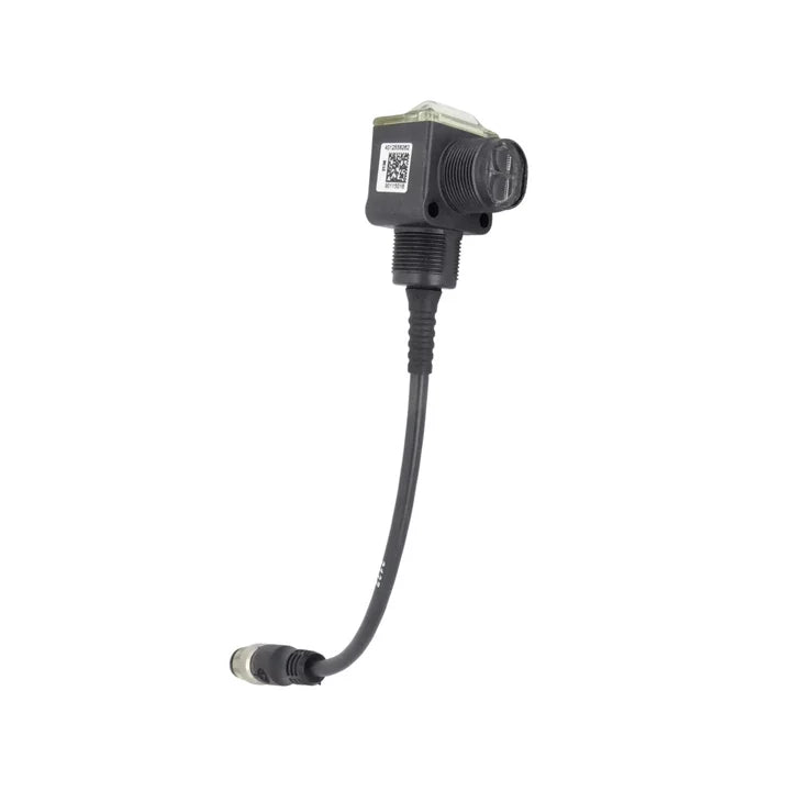 Allen-Bradley 42EF-E2EZB-F4 photoelectric emitter, 18 mm, 24V DC, M12 4-pin, right-angle, Enhanced Series