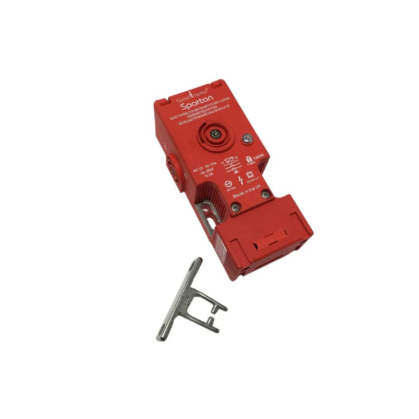 Allen-Bradley 440G-S36001 Guardmaster RFID-coded safety interlock switch, power-to-release, IP69K rated for industrial machine safety.