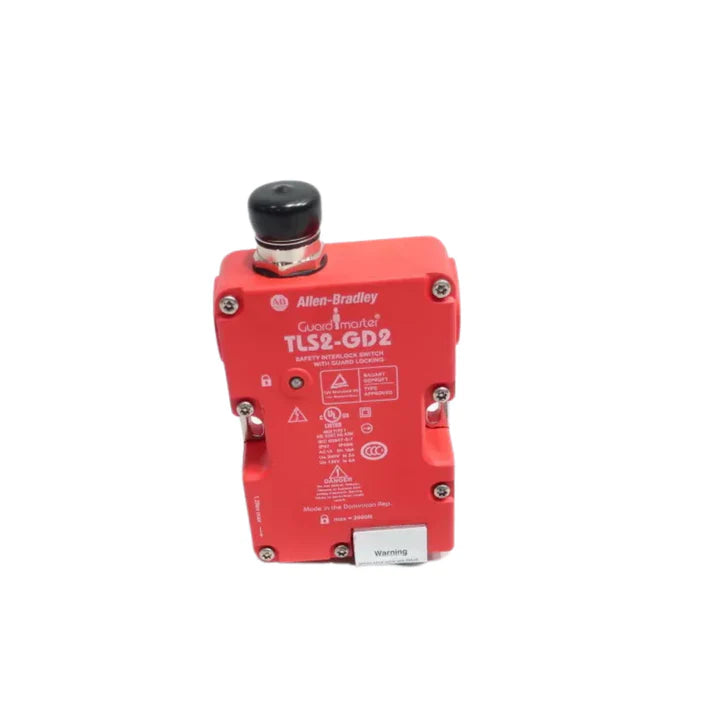Allen-Bradley 440G-T27241 guard locking safety switch, 24V DC, RFID coded, power-to-release, 2NC/1NO, IP67