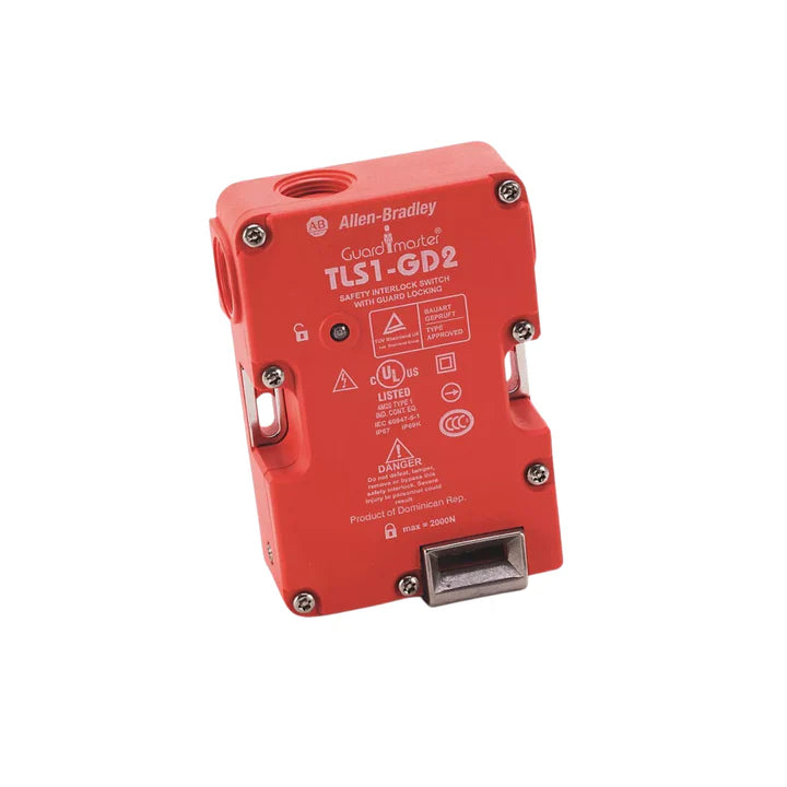Allen-Bradley 440G-T27255 TLS-GD2 interlock switch, 24V DC, power-to-release, 3 N.C. + 1 N.O., IP67