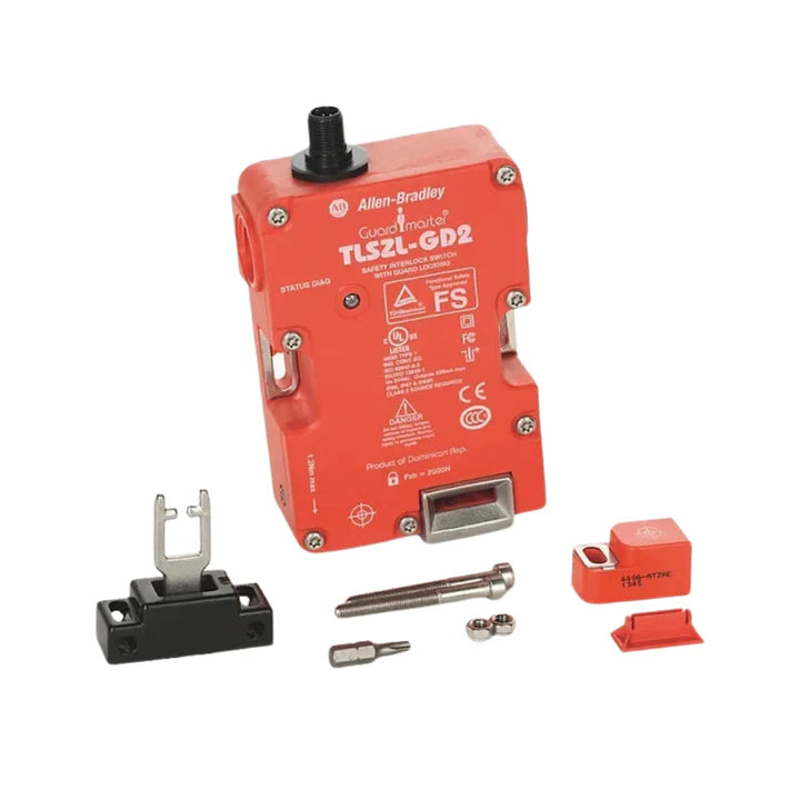 Allen-Bradley 440G-TZS21UPLH safety switch, TLS-Z, power-to-unlock, RFID coded, IP69K, 2 N.C. + 1 N.O.