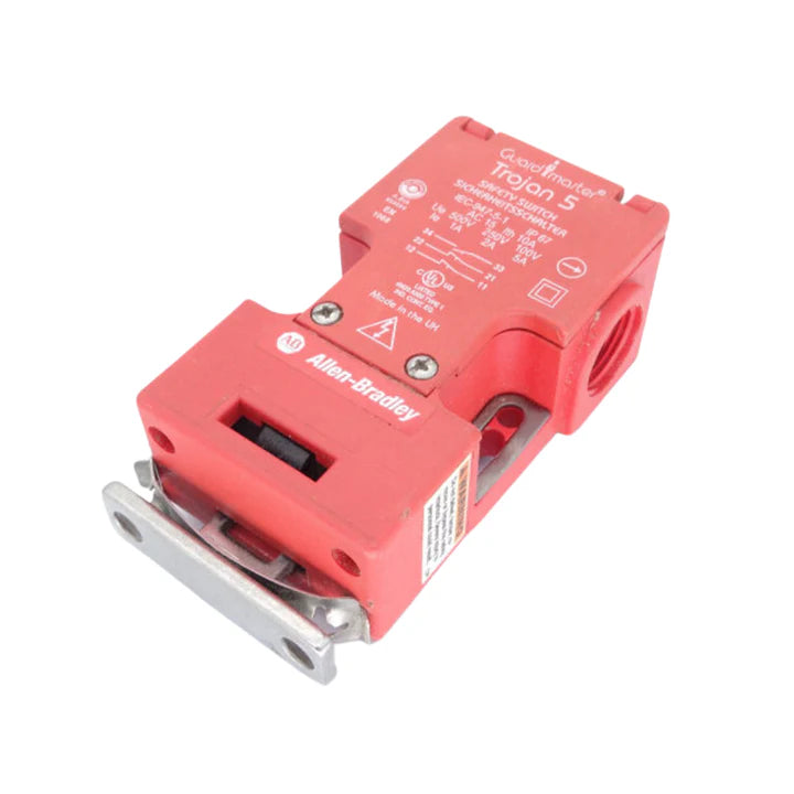Allen-Bradley 440K-T11089 Trojan 5 safety interlock switch, tongue-operated, 3NC/1NO, IP67, plastic housing